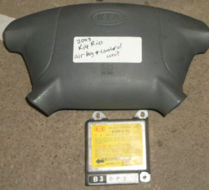 2003 kia rio air bag and control unit free shipping!!!!!!!!!!!