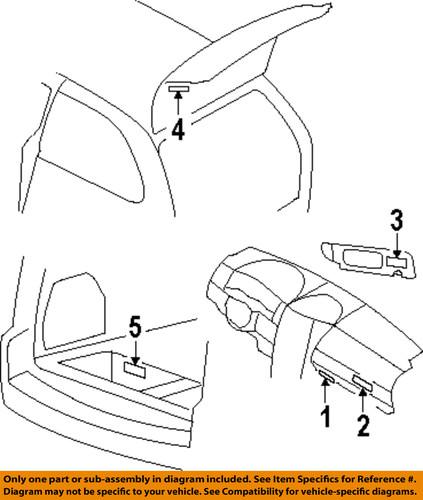 Mopar oem 4894097ab labels-info label