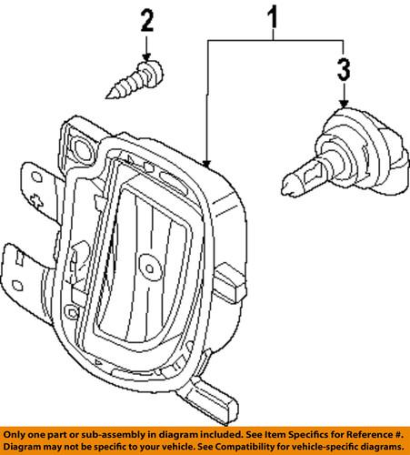 Volkswagen oem 5k0941699e fog light-fog lamp