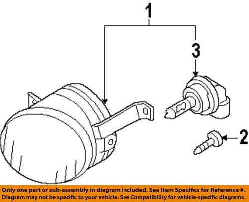 Volkswagen oem 5k0941699 fog light-fog lamp