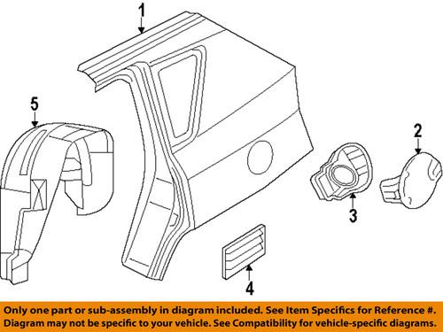 Jeep oem 5303948ac quarter panel-wheelhouse liner