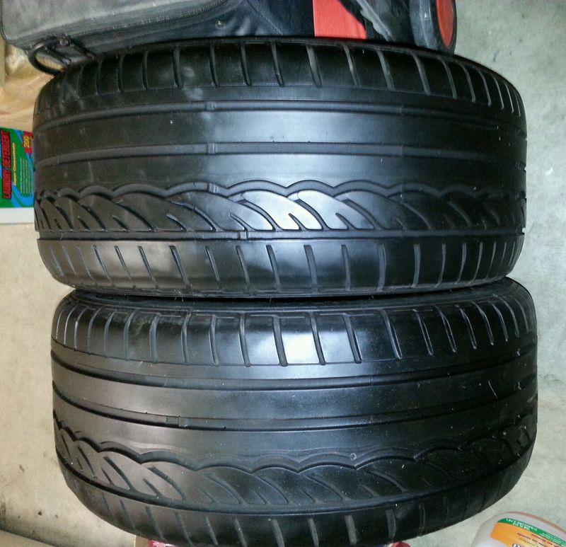 Run flat tire (2) 245/40r18 dunlop sport dsst runflat tire