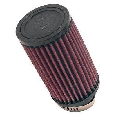 (2) k&n air filter element round straight cotton gauze red 2.25" inlet ru-1720