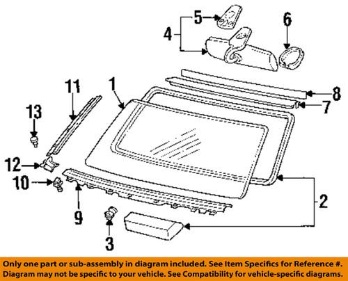 Nissan oem 9632705g10 windshield-mirror inside mount