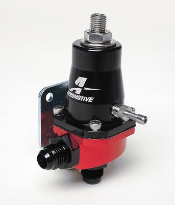 Aeromotive fuel pressure regulator 30-70 psi red and black anodized universal ea