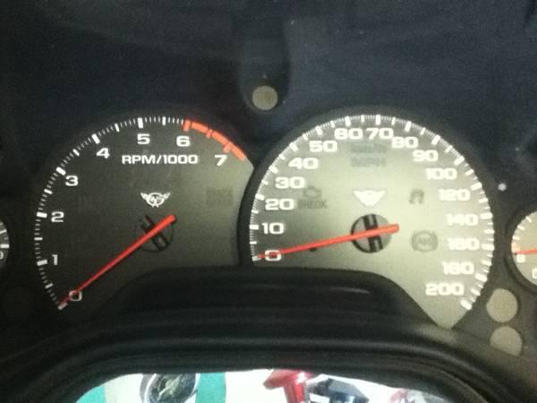 C-5 chevy corvette gauge cluster