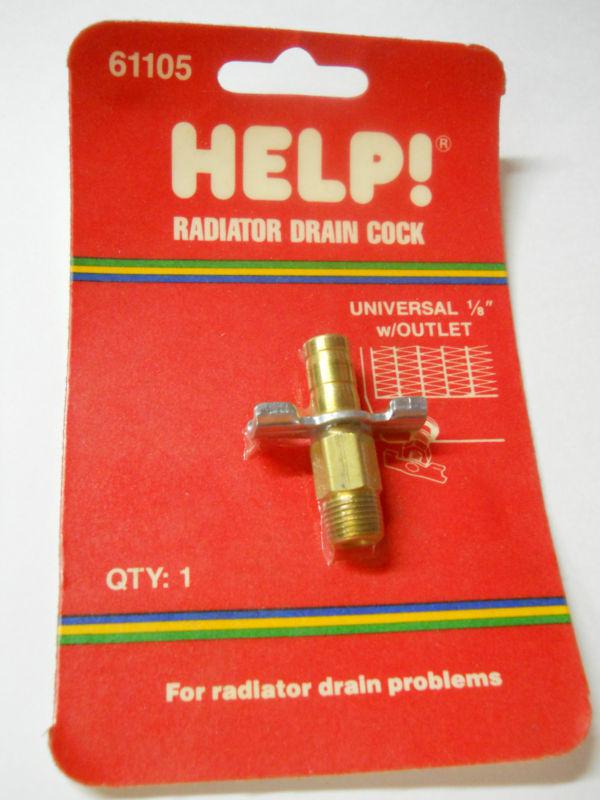 Help parts 61105 radiator drain cock universal 1/8'' w/ outlet