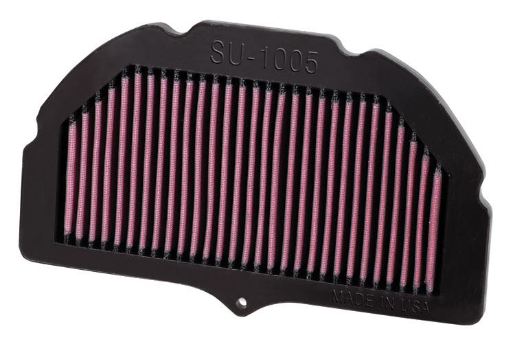 K&n air filter - suzuki gsxr 1000, gsx-r1000 - 2005-2008 --su-1005