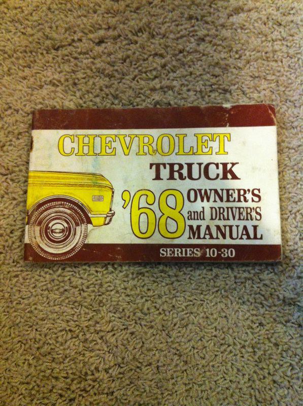 1968 chevrolet truck series 10-30 owners manual