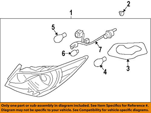 Hyundai oem 924013q000 tail lamp assembly