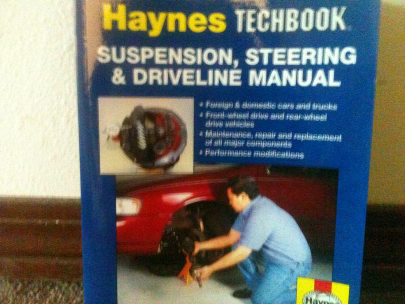 Haynes techbook suspension, steering and driveline manual