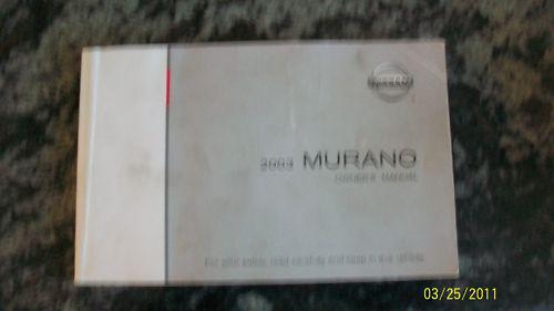 2003 nissan murano  owners manual