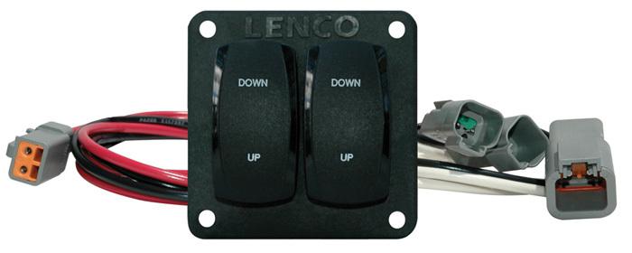 Lenco #122 double rocker trim tab switch 10222-211