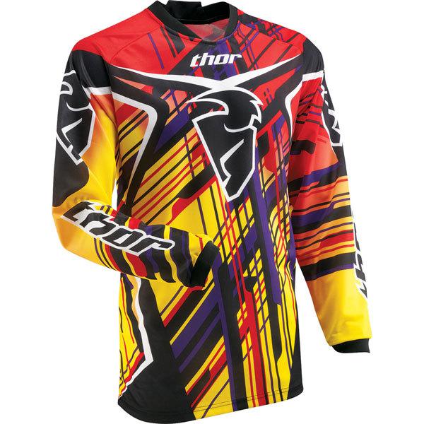 Yellow xl thor phase stix youth jersey 2013 model