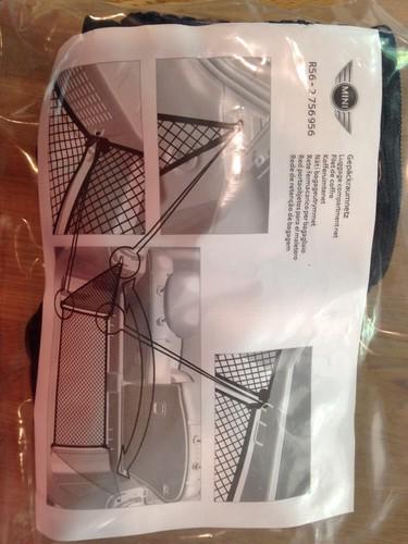 Mini cooper oem cargo net luggage compartment