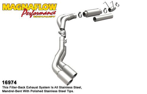 Magnaflow 16974 dodge diesel cummins, dual system magnaflow diesel exhaust