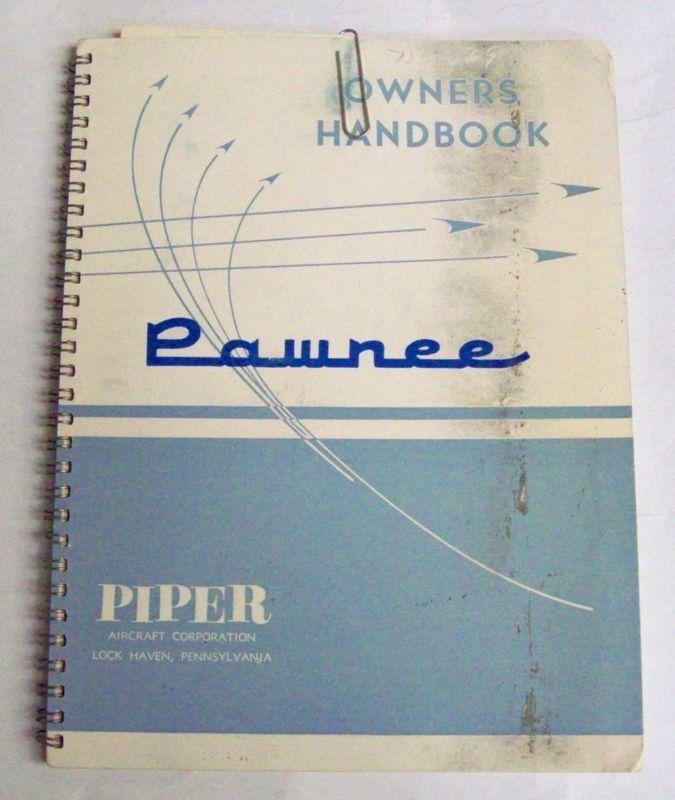 Original piper pa-25 pawnee 1961 owner's handbook