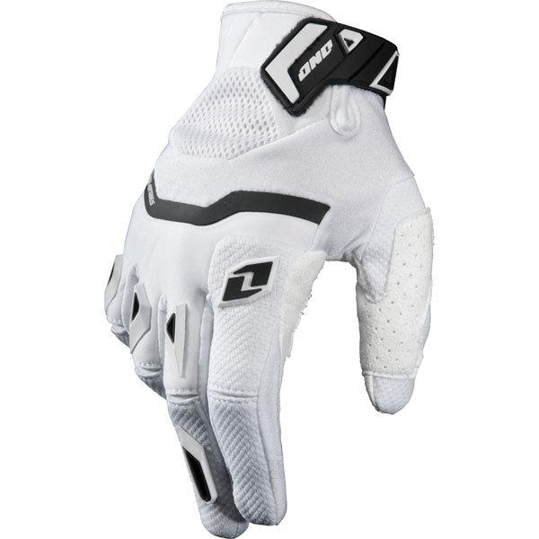 White/black l one industries armada gloves 2013 model