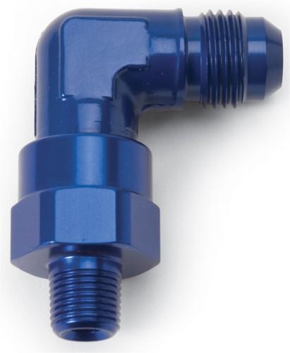 Russell 614128 specialty an adapter fitting; 90 deg. male an to male swivel npt