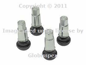 Porsche genuine wheel valve stem set seal porsche crest + 1 year warranty