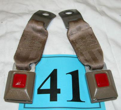 93-02 camaro firebird beige tan rear seatbelt buckles  nice pair