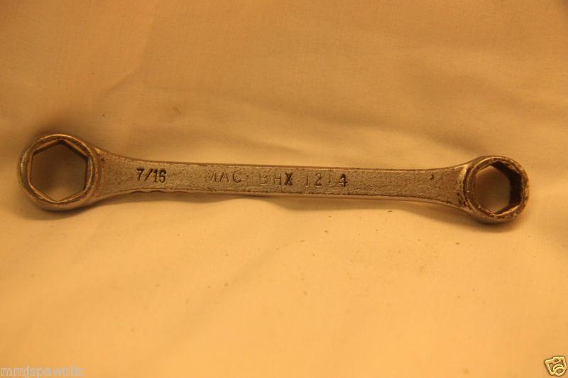 Mac tools bhx 1214 7/16 - 3/8 6 point combination wrench