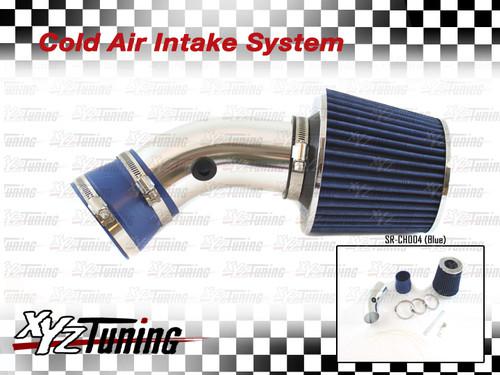 Blue 00-05 impala 3.8l v6 short ram air intake induction kit + filter 3"