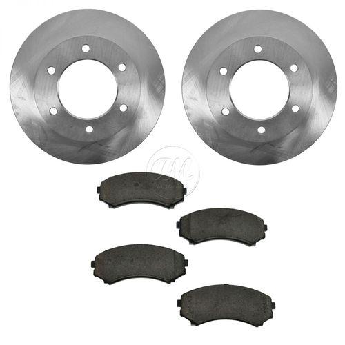 Honda passport isuzu axiom rodeo front ceramic disc brake pads & 2 rotors kit