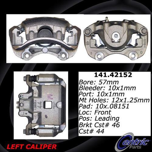 Centric 141.42152 front brake caliper-premium semi-loaded caliper-preferred