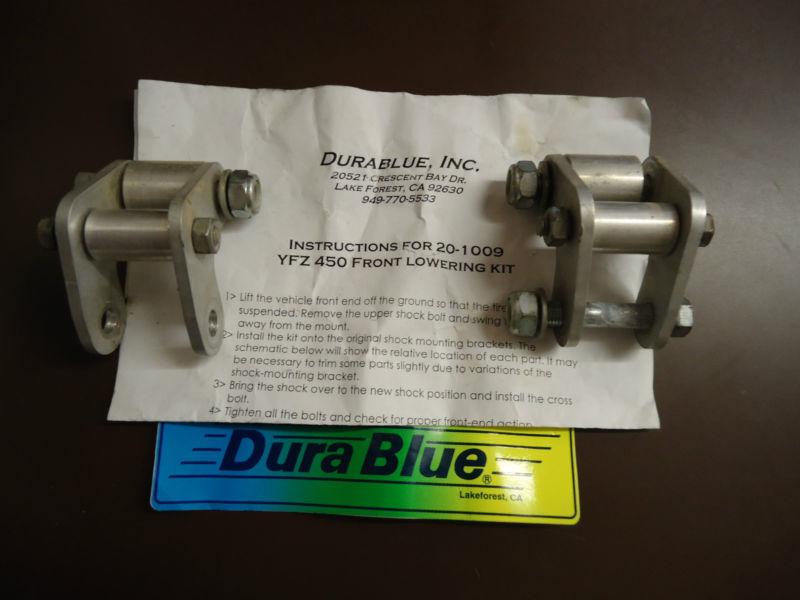 Dura blue yfz 450 front lowering kit