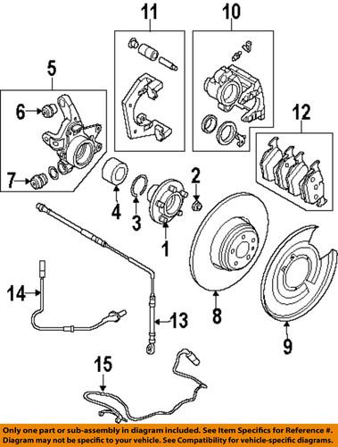 Land rover oem lr031846 disc brake rotor/rear brake rotor/disc