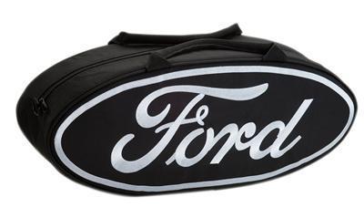 Ghh duffel bag black/white 27.5" length 10" height 6" width vintage ford oval ea