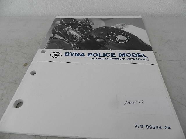 Oem used 2004 harley police models parts catalog manual 99544-04