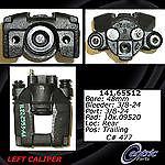 Centric parts 142.65511 rear right rebuilt caliper with pad