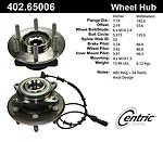 Centric parts 402.65006e rear hub assembly