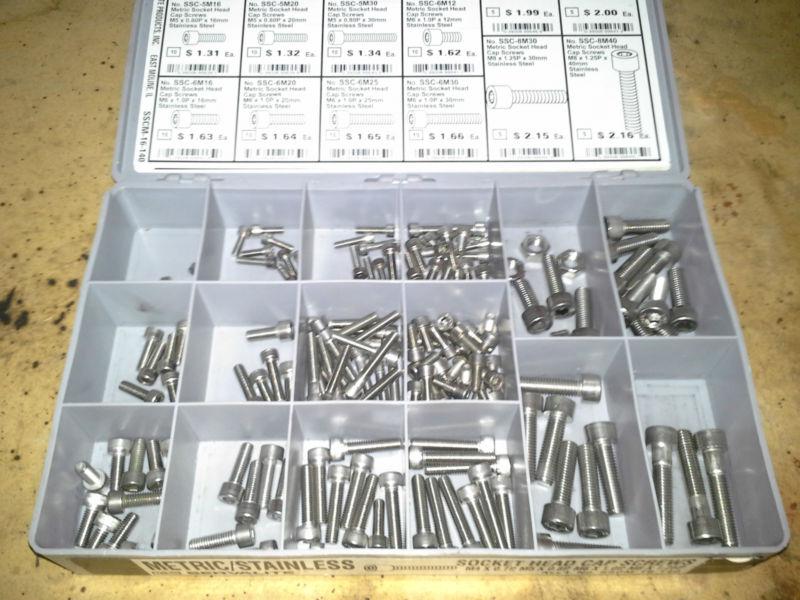 Servalite metric/stainless socket head cap screw kit sscm-16-140