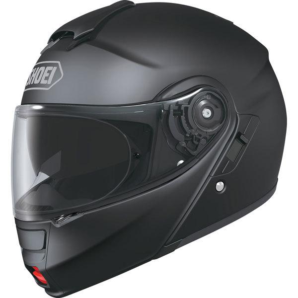 Matte black s shoei neotec modular helmet