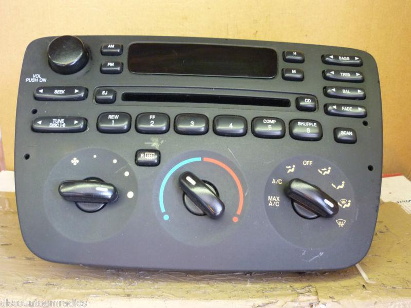 01-03 ford taurus mercury sable radio single cd 2f1t-18c858-da *