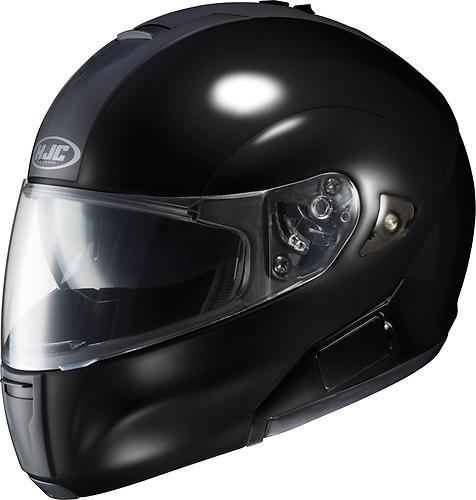 Hjc is-max bt intergrated sunshield modular adult helmet,gloss black,small/sm