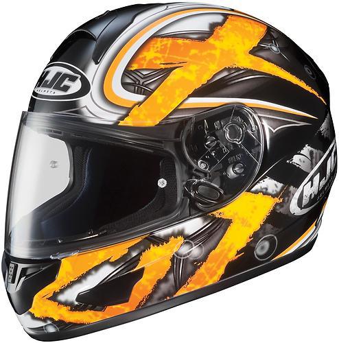 New hjc cl-16 shock full-face adult helmet, mc-3/yellow/gray/black, 3xl/xxxl