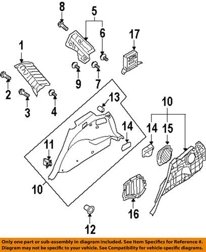 Hyundai oem 823152b300 interior-corner trim clip