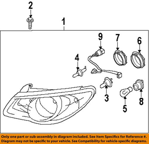 Hyundai oem 921022h051 headlight-headlamp assembly