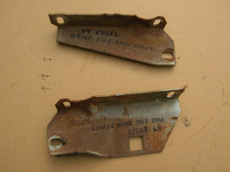 1959 edsel ranger dash support brackets.set-2.left & right sides.gc.