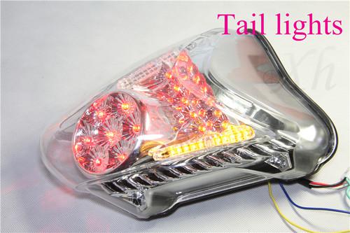 Led tail brake light turn signals for 2008-2012 suzuki hayabusa gsx1300r clear