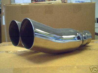 Stainless steel twin dtm muffler tips fits bmw audi vw