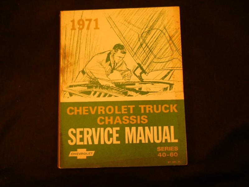 1971 chevrolet truck chassis service shop manual