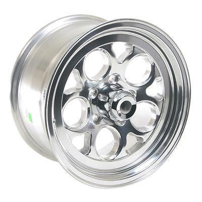 Summit racing polished drag-thrust wheel 15"x8" 5x4.5" bc set of 4 561-5866ps(4)