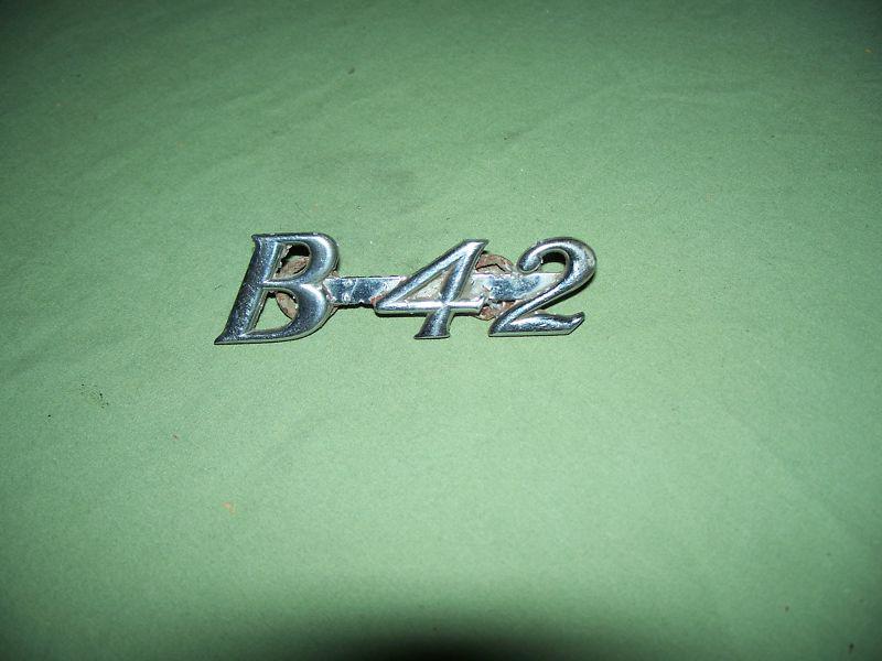 Sell Vintage B-42 Metal Emblem In Swansea, Massachusetts, US, For US $7.99