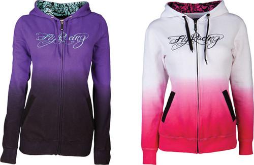 Fly racing womens ombre zip hoody