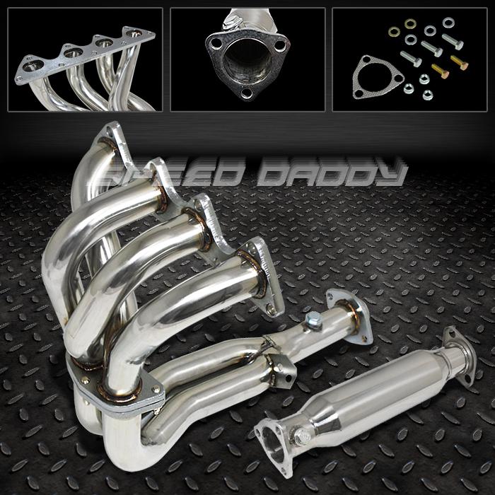 4-2-1 racing manifold header+exhaust pipe 92-93 acura integra ls/rs/gs da db b18